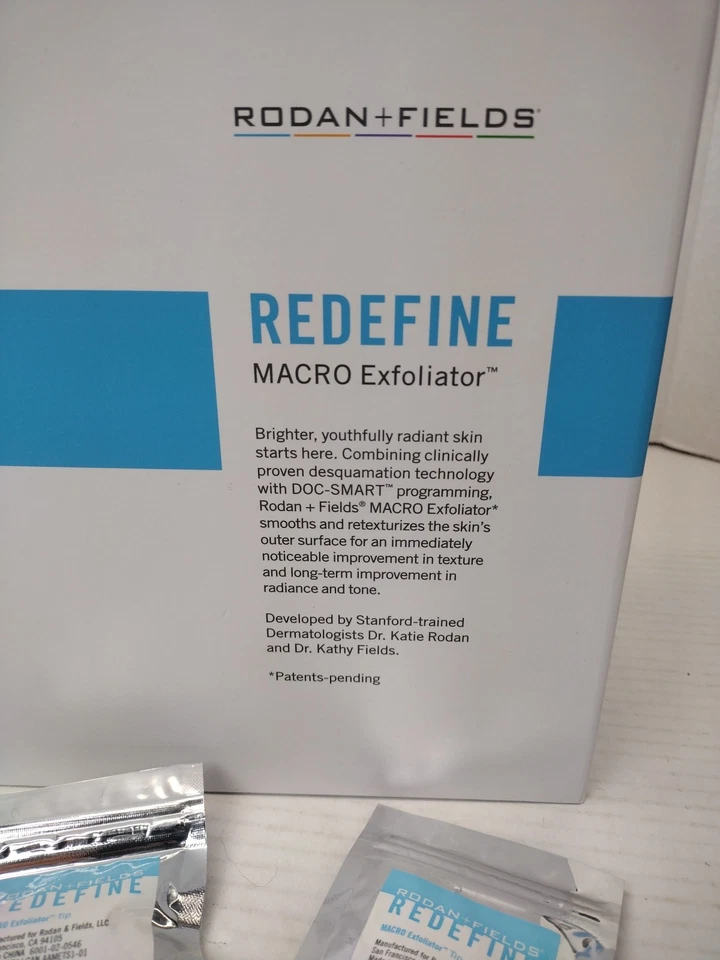 New Rodan & Fields Redefine Macro Exfoliator W/ 2 New Sealed Exfoliator Tips Set - Image 2 of 4
