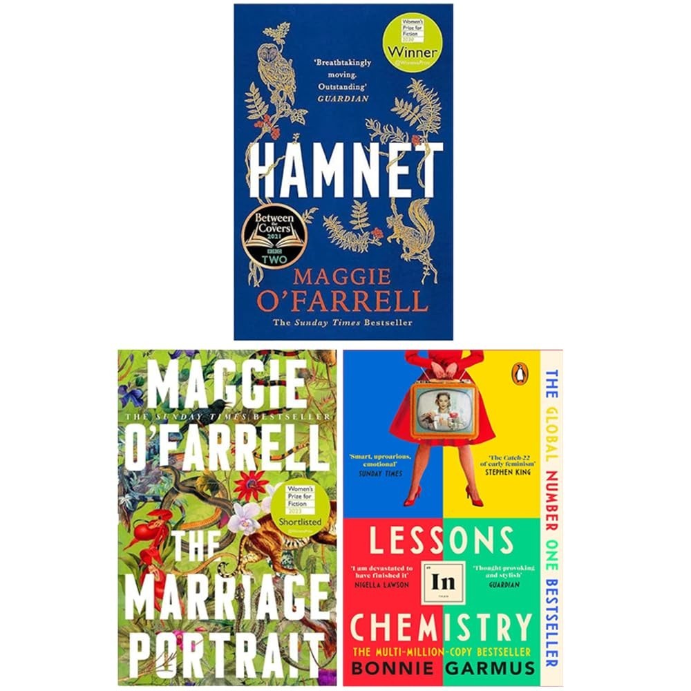 Maggie O'Farrell, Bonnie Garmus 3 Books Set Hamnet,Lessons in Chemistry,Marriage - Image 2