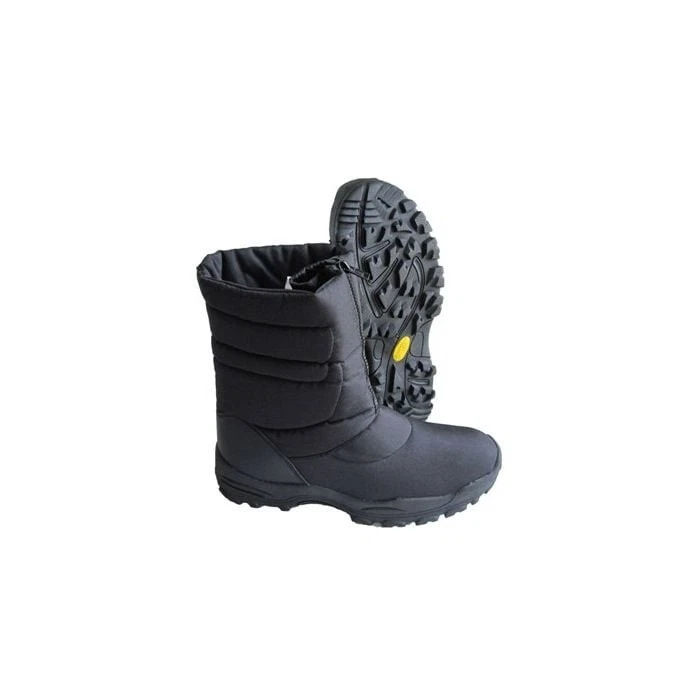 Winter Snow Boots - Black - UK Size 11 - Zipped Front - Rubber Sole