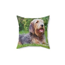 Otterhound Spun Polyester Throw Pillow