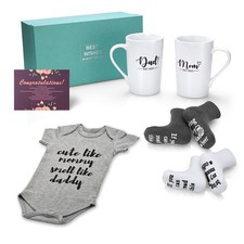 Pregnancy Gifts for First Time Moms - New Mom Gifts for Women, Mom and Dad Est 2