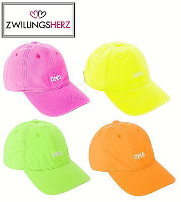 ZWILLINGSHERZ Base-Cap Baumwolle mit OMG-Stickerei Neu & Ovp Baseball-Cap Kappe