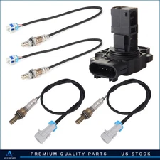 ✅For 09-14 Cadillac Escalade 4pcs Oxygen o2 02 Sensor + Mass Airflow MAF Sensor