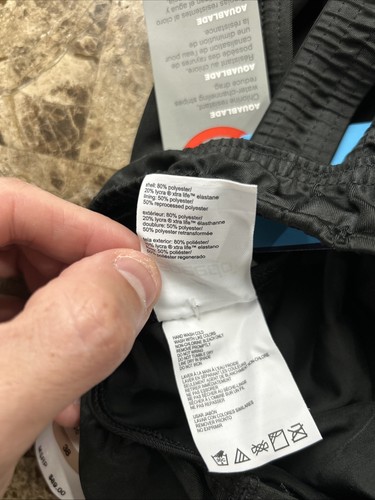 speedo one piece swimsuit 38 Black Womens Msrp 89.00 Competition - Picture 8 of 8