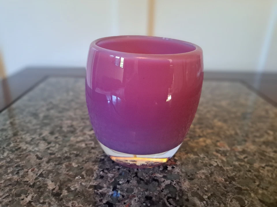 Glassybaby Pre-Triskelion Votive Candle Holder, Smooch? Second? - Image 2 of 4