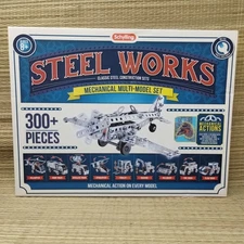 Schylling Steel Works Mechanical Mutil-Model Set Classic Construction 300+ Pcs