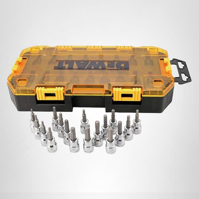 #ad DEWALT Drive Bit Socket Set 3 8quot; Drive SAE Metric 17 Piece DWMT73806 $45.99