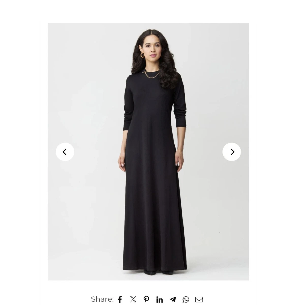 Jersey Black Maxi Dresses for Women for sale | eBay