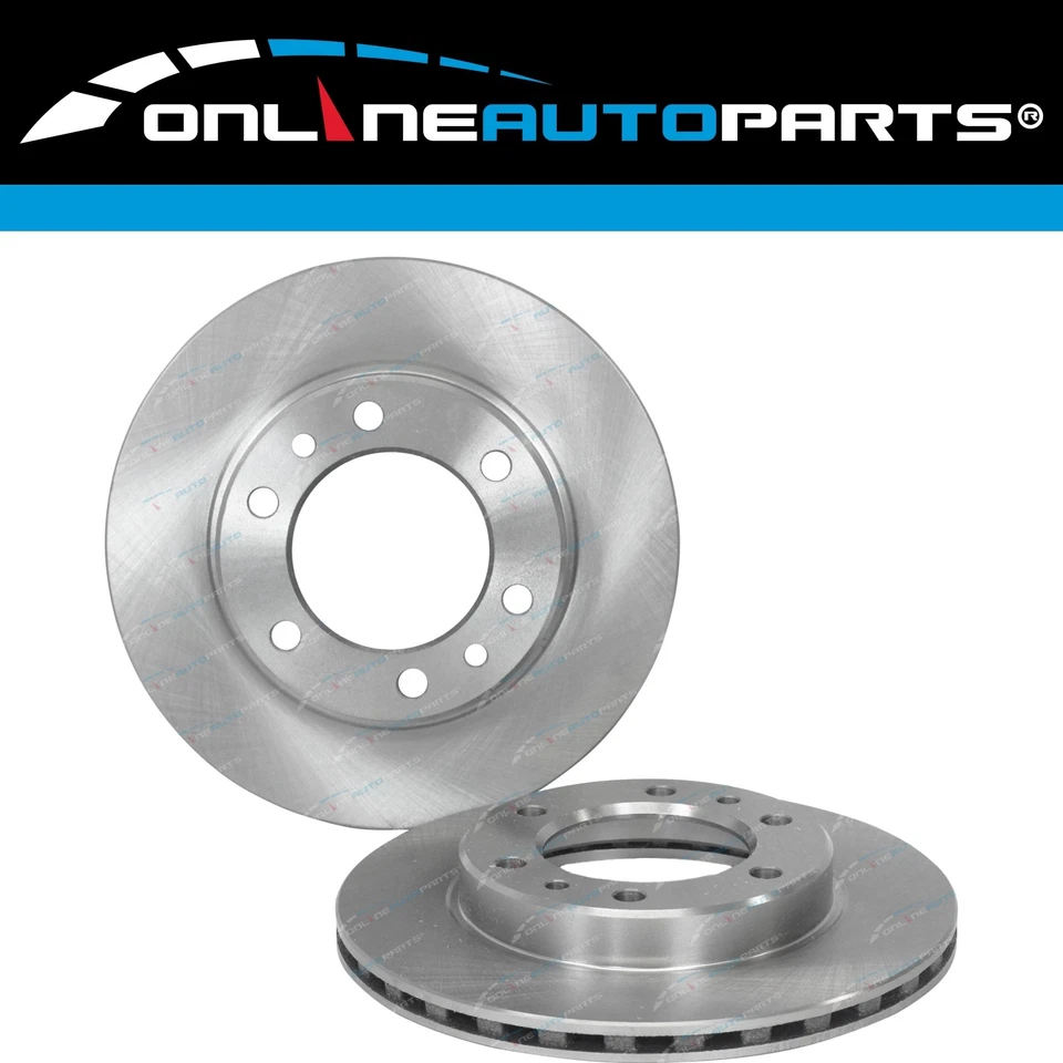 2 Front Disc Rotors + Brake Pads for Hilux 8/1988-7/1997 4x4 LN106 RN105 YN106 - Image 2 of 4