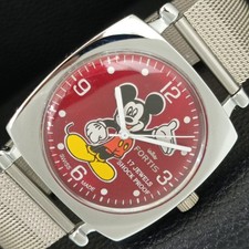 RARE FORTIS SWISS HAND WINDING DRESS RED COLOR DIAL WATCH REFURBISHED a445163-1