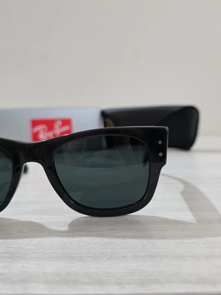 Occhiali Da Sole Ray-Ban Mega Wayfarer RB0840S Nero Colore 1390/B1 Taglia 51-21 - Image 3 of 4