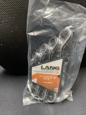 #ad #ad Lang Tools Part #11306 SAE 5 pc. Offset Ratcheting Box Wrench Set $26.77