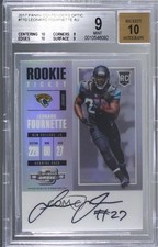 2017 Contenders Optic Rookie Ticket RPS Leonard Fournette BGS 9 MINT Auto 1s6