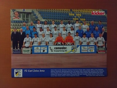 FC Carl Zeiss Jena, Mannschaftsfoto 2007/08 2. BL, Kicker,DIN A4,ungeklebt  