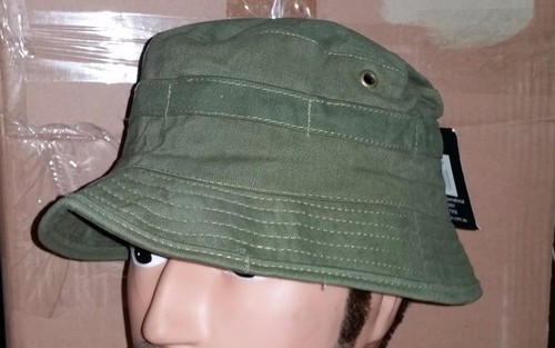 BUSH HAT OLIVE GREEN - AUSTRALIAN ARMY VIETNAM REPRODUCTION SMALL