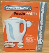 Proctor Silex (K2070Y) 1 Litter Durable Kettle With Detachable Cord **READ** 