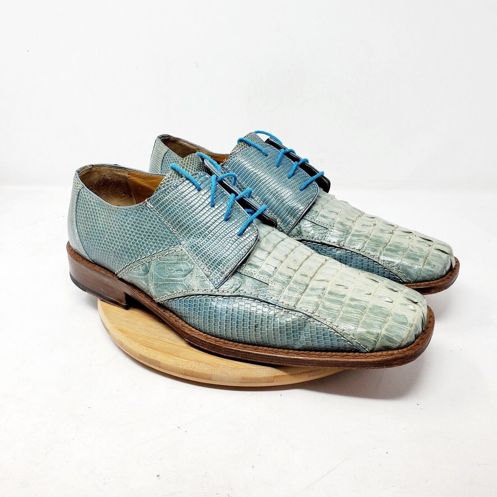 Slick Exotica Shoes Mens 9.5 Hornback Crocodile L… - image 6