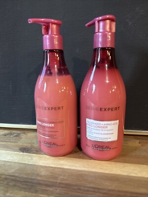 Loreal Professional Serie Expert Pro Longer  Shampoo And Conditioner Set 16.9 Oz