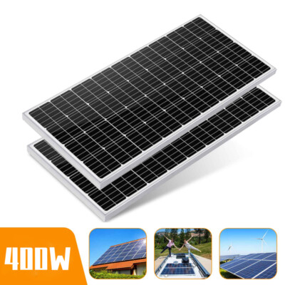 400W Solarmodul Monokristallines Solarpanel Caravan Off Grid System Van Boot RV