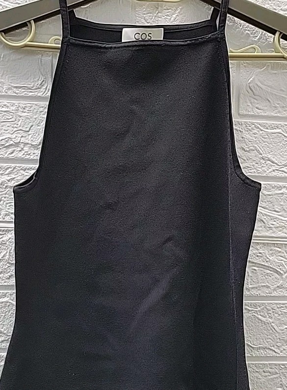 New COS Knitted Bodycon Mini Sleeveless Dress Black Size Small | eBay
