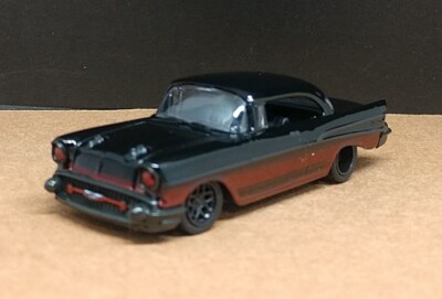 1957 CHEVY BEL AIR RESTO MOD LIMITED EDITION COLLECTIBLE DIECAST 1/64 SCALE BLK
