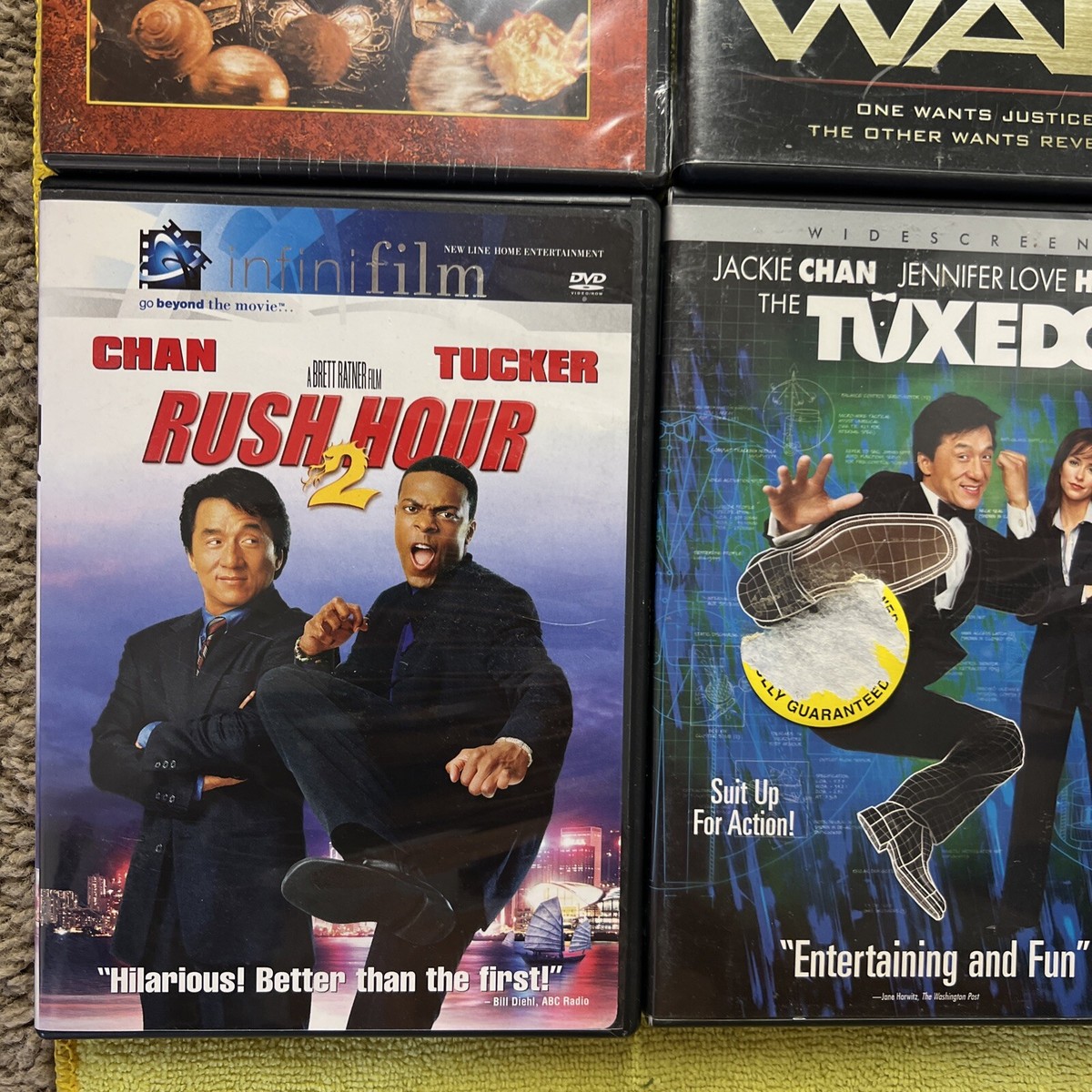 6 Dvds Chuck Norris Jackie Chan Jet Li The Tuxedo Rush Hour The
