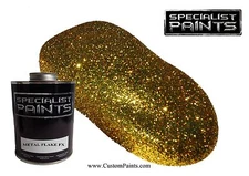 Quart of DARK GOLD Metal Flake FX Medium - .008 HEX, Automotive Custom