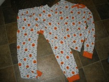 Carter's Adult Large Pumpkin 2 Piece Pj Pajama Set 40 