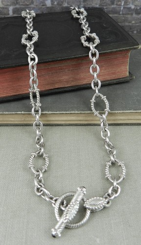 Judith Ripka 925 Sterling Textured Oval 
