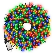 Christmas Light 1000 LEDs 336ft Green Cable Wire Fairy String Tree Twinkle Li...