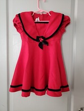 Girl Bonnie Jean Red Dress Party Formal Size 4T