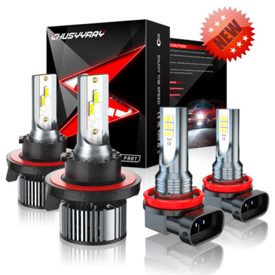 Protekz H13 9008 LED Headlight Bulbs For Jeep Renegade 2015-2021 – 6000K 12000LM CREE Chip