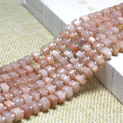 Natural Gemstone Flat Round Spacer Loose Beads for Jewelry Making DIY 15.5''