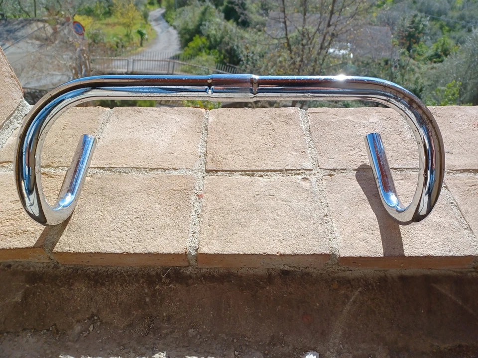  Manubrio Corsa Acciaio L'Eroica Colnago Bianchi Cinelli Vintage Somec Pinarello - Immagine 2 di 4