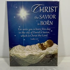 NEW Christ the Savior Is Born Advent Calendar Christmas Birth Jesus Luke 2:11