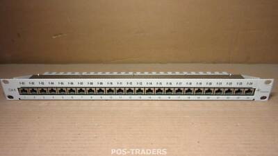 TELEGARTNER CAT.6 Patch Panel 19''/10'' Rack Mount Unit 1 HU 24-Ports