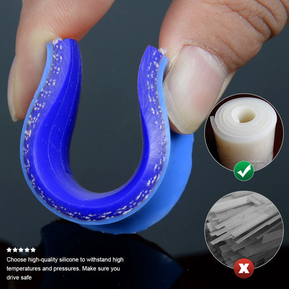 60mm - 80mm Silicone 45 Degree Elbow Reducer Pipe Hose Blue - Imagem 4 de 4