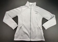 The North Face Wmn's Medium Grey Full-Zip Jacket with Zip Pockets