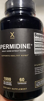 HUMANX Spermidine+ (USA Third Party Tested) - Spermidine-Rich - NEW Exp 08/2026