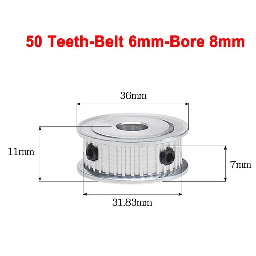 MXL Timing Belt Pulley AF type 22-60T Bore 5-20mm for 6mm Width Belt Pitch 2.032 - Picture 72 of 98
