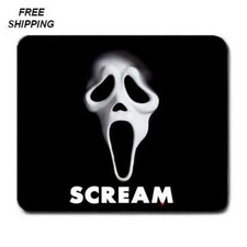 Scream Mask, Birthday, Gift, Mouse Pad, Non-Slip, USA