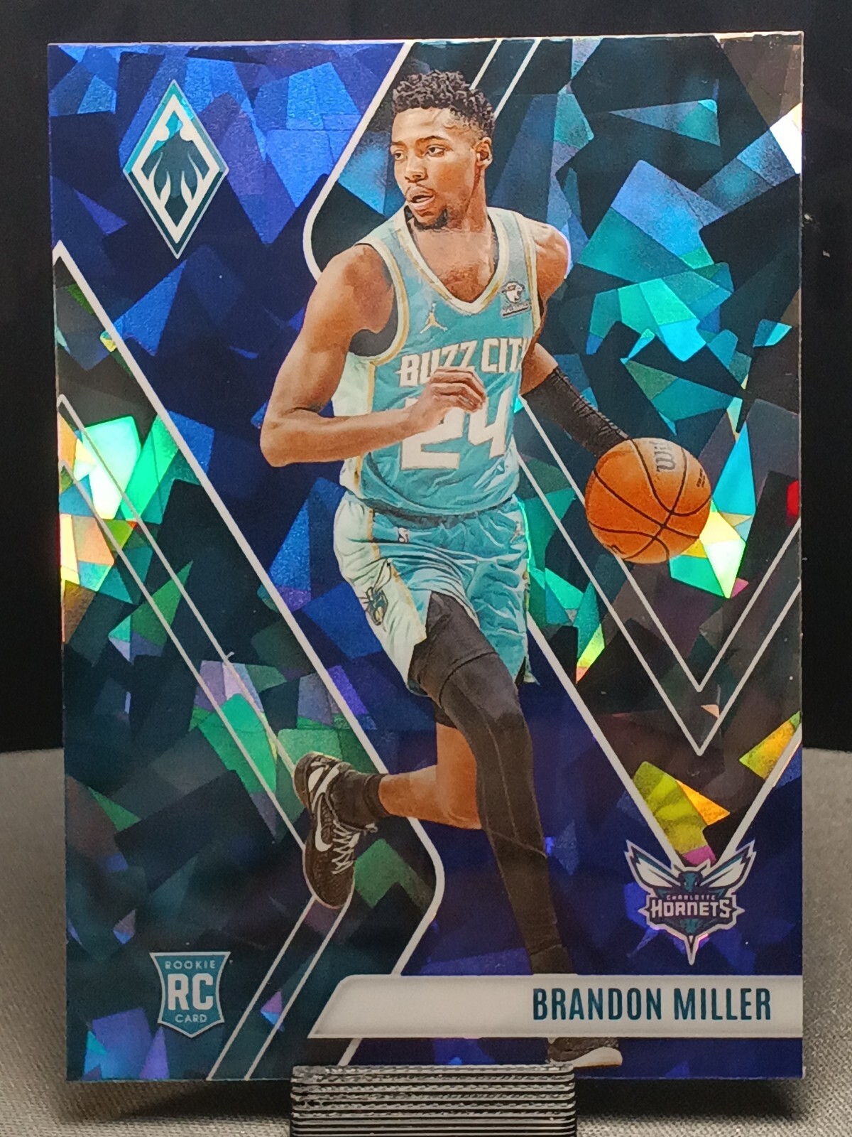 2023-24 Phoenix Blue Cracked Ice Brandon Miller Rookie #273 Charlotte Hornets RC