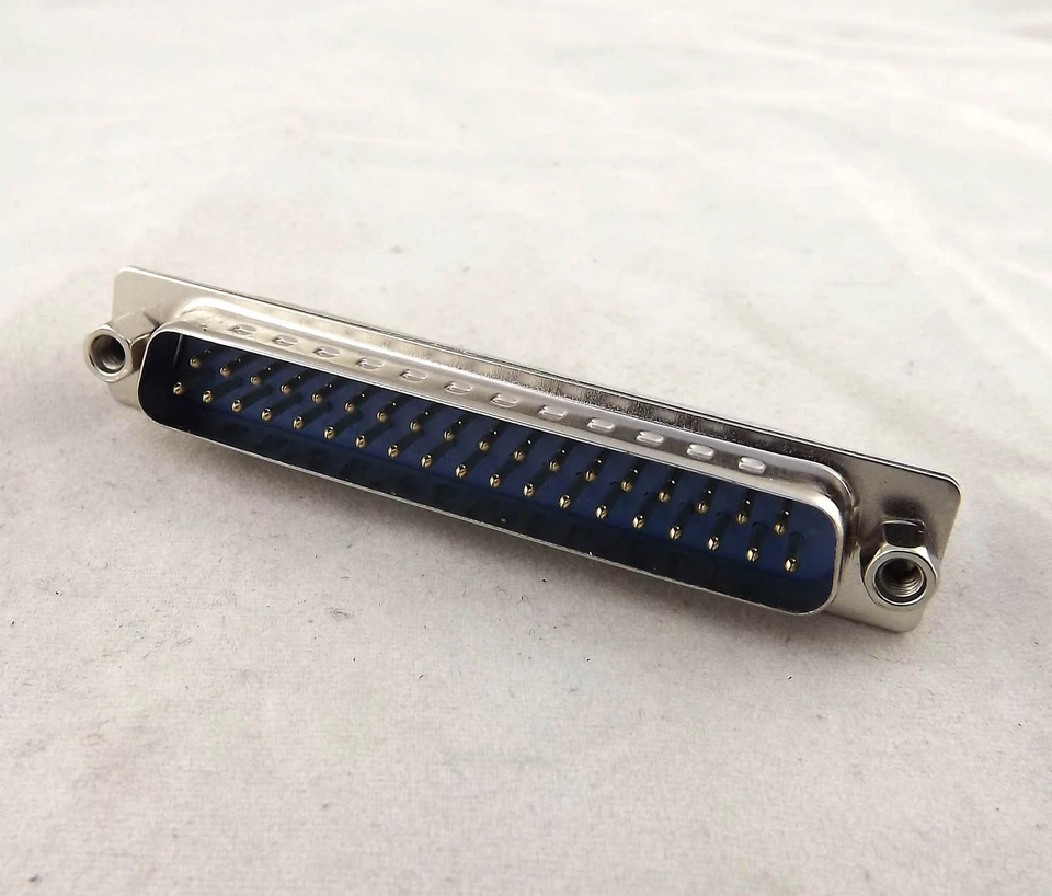 10x D-SUB DB37 37Pin Male DIP PCB Solder Connector Adapter DP37 2 Row Lock Screw - Image 2 of 4