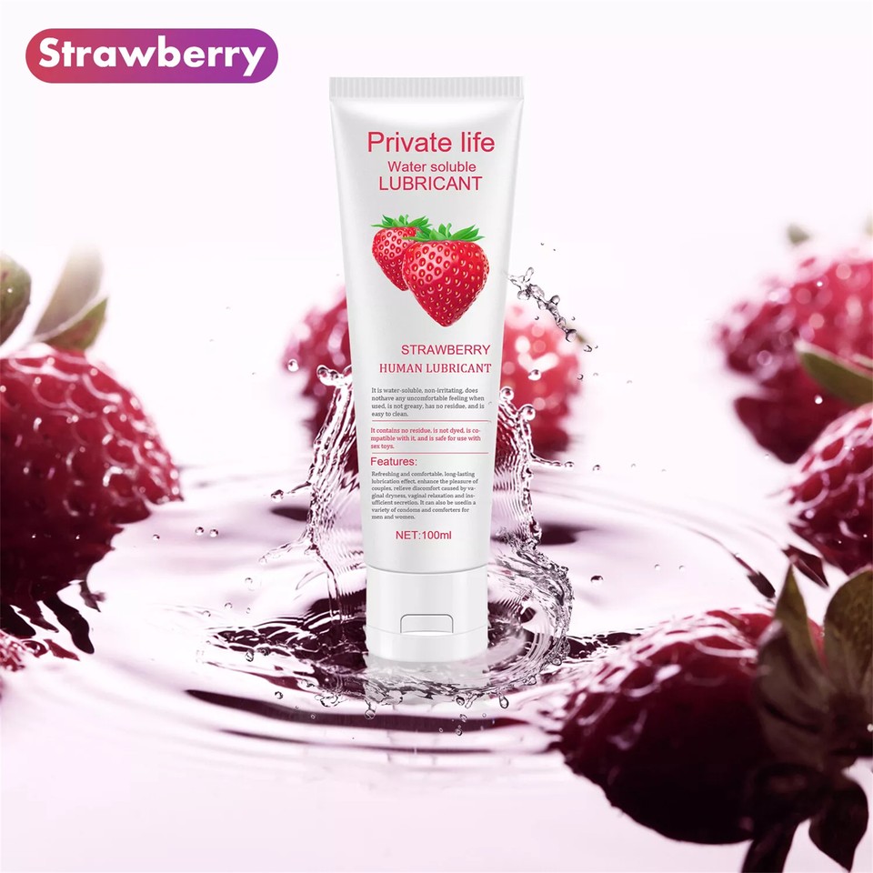 Buy 1 get 1 free 100ML Strawberry Flavored Water Based Edible Sex