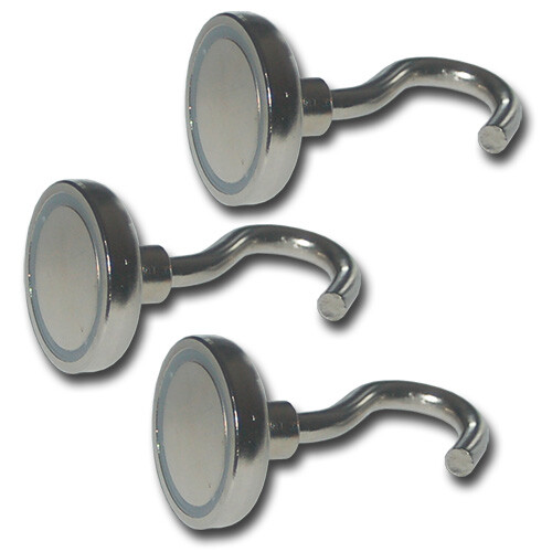 NEODYM MAGNETE MIT HAKEN ✅ ÖSE Ø10-75mm STARKE HAFTKRAFT HAKENMAGNET MAGNETHAKEN - Bild 16 von 25
