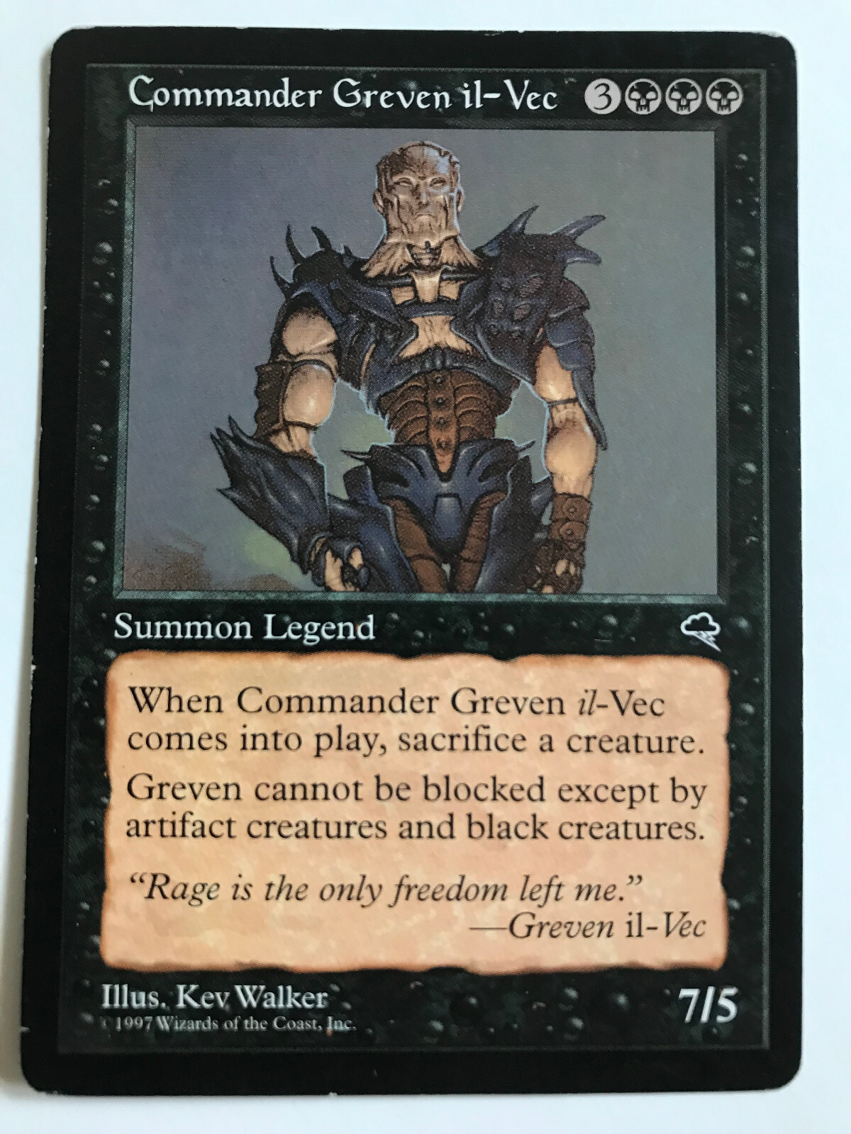 Commander Greven il-Vec Light Play, English Tempest MTG Magic