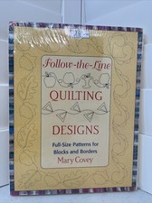 Follow-the-Line Quilting Designs Full-Size Patterns for Blocks Borders Sealed