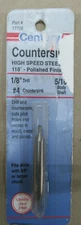 CENTURY 17708 1/8"DRILL/#4 COUNTERSINKUSA MADE! UPC: 081838177089