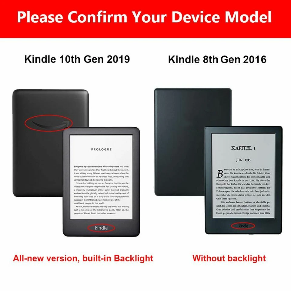 Protective Shell Cover Smart Case For Kindle 8/10th Gen Paperwhite 1/2/3/4 - Image 3 of 4