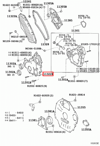 Genuine Toyota LandCruiser HZJ81 HZJ80 1HZ 4.2 Diesel Timing Gear Cover Case - Picture 6 of 15